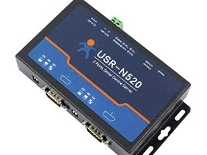 USR-N520 المسلسل إلى خادم إيثرنت محول TCP IP جهاز تسلسلي مزدوج RS232 RS485 RS422 استقصاء متعدد المضيف