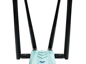 محول WiFi AC1900 من Alfa - محول شبكة Wi-Fi مزدوج النطاق بمعيار 802.11ac طويل المدى بسرعة 1900 ميجابت في الثانية USB 3.0 مع هوائيات خارجية ثنائية النطاق مزدوجة النطاق 5dBi