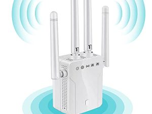 موسع واي فاي xiaoniubenben يصل إلى 1200Mbps مكرر ، يغطي 4000 قدم مربع و 35 جهازًا ، 4 هوائيات تغطية كاملة 360 درجة ثنائي النطاق 2.4G 5G موسع النطاق ، معزز تمديد اتصال الإنترنت