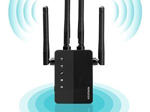 2023 WiFi Extender Signal Signal Long Range Cover to 9800sq.ft and 45+ Devices ، 1200Mbps WiFi Extender Internet Booster للمنزل ، مكرر الإنترنت اللاسلكي ومضخم الإشارة ، 5 أوضاع ، إعداد سهل