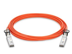 6COMGIGA 10G SFP + AOC كابل 10GBASE Active Optical SFP متوافق مع Cisco SFP-10G-AOC5M ، Ubiquiti UniFi ، D-Link ، Supermicro ، Netgear ، Mikrotik ، أجهزة ZTE ، 1 متر