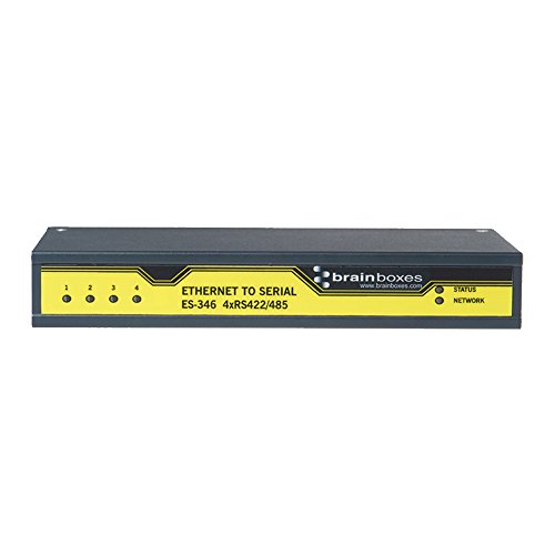 Brainboxes ES-346 4PORT RS422 / 485 إيثرنت إلى خادم الجهاز التسلسلي 1 ميجابود Brainboxes ES-346 4PORT RS422 / 485 إيثرنت إلى خادم الجهاز التسلسلي 1 ميجابود
