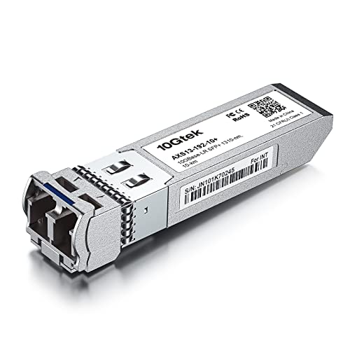 الصف الصناعي 10GBase-LR SFP + جهاز الإرسال والاستقبال ، 10G 1310nm SMF ، حتى 10 كم ، متوافق مع Cisco SFP-10G-LR ، Meraki MA-SFP-10GB-LR ، Ubiquiti UniFi UF-SM-10G ، Mikrotik ، Fortinet ، Netgear والمزيد الصف الصناعي 10GBase-LR SFP + جهاز الإرسال والاستقبال ، 10G 1310nm SMF ، حتى 10 كم ، متوافق مع Cisco SFP-10G-LR ، Meraki MA-SFP-10GB-LR ، Ubiquiti UniFi UF-SM-10G ، Mikrotik ، Fortinet ، Netgear والمزيد
