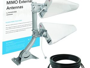 طقم الهوائي الدوري لسجل MIMO 4G / 5G بواسطة Waveform | +11 ديسيبل كسب 2x2 600-6000 ميجاهرتز | لنقاط اتصال LTE / NR ، أجهزة المودم ، معززات الخلايا (كابل مزدوج)