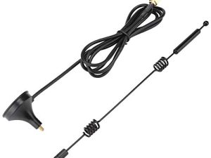 2.4 / 5GHZ WiFi Antenna SMA 12dBi High Gain Dual Band Omnidirectional Router Antenna with Magnetic Suction Base لمعظم أجهزة راوتر WiFi (5 أمتار)