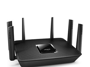 راوتر Linksys WiFi 5 ، ثلاثي الموجات ، 3500 قدم مربع تغطية قدم ، أكثر من 25 جهازًا ، سرعات تصل إلى (AC4000) 4.0 جيجابت في الثانية - EA9300