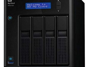 WD 40TB My Cloud Pro Series PR4100 وحدة تخزين متصلة بالشبكة - NAS - WDBNFA0400KBK-NESN