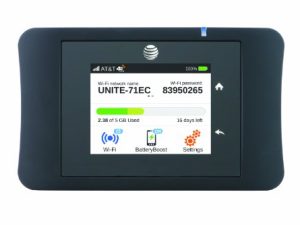 اختبار نقطة اتصال واي فاي محمولة من AT&T White Unite Pro 4G LTE (AT&T)