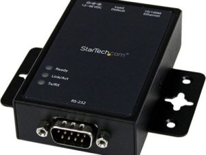 Startech، .Com 1 Port Rs232 Serial To Ip Ethernet Converter / Device Server Aluminium Device Server 10Mb Lan، 100Mb Lan، Rs-232 Ac 100/230 V Railable "فئة المنتج: الشبكات / Tranceivers ووحدات Tranceiver"