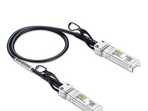 # 10Gtek # SFP + DAC Twinax Cable ، سلبي ، متوافق مع Cisco SFP-H10GB-CU0.25M ، Ubiquiti UniFi ، Fortinet والمزيد ، 0.25 متر (0.82 قدمًا)