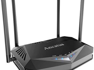 راوتر Ancatus AX1800 WiFi 6 - راوتر إنترنت لاسلكي جيجابت مزدوج النطاق للمنزل ، سرعات تصل إلى 1.8 جيجابت في الثانية ، حتى 2100 قدم مربع. تغطية Ft & 40 جهازًا ، راوتر 802.11ax ، MU-MIMO ، OFDMA