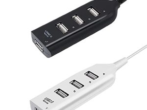 Inner Peace Ultra-Slim USB 4-Port Hub متوافق مع جميع الأجهزة ومحركات الأقراص الثابتة المحمولة | استخدام طويل المدى للأجهزة المحمولة.