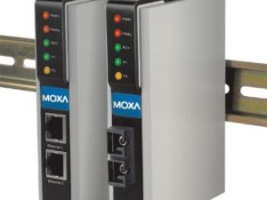 MOXA NPort IA-5150I-T 1-Port NPort IA Device Server، 10/100 Ethernet، RS-232 230.4 Kbps، RS-232/422/485، 1LAN، 15 KV ESD، 1KV Isolation، Wide Temperature -40-75