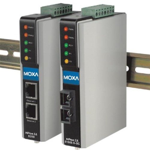 MOXA NPort IA-5150I-T 1-Port NPort IA Device Server، 10/100 Ethernet، RS-232 230.4 Kbps، RS-232/422/485، 1LAN، 15 KV ESD، 1KV Isolation، Wide Temperature -40-75 MOXA NPort IA-5150I-T 1-Port NPort IA Device Server، 10/100 Ethernet، RS-232 230.4 Kbps، RS-232/422/485، 1LAN، 15 KV ESD، 1KV Isolation، Wide Temperature -40-75