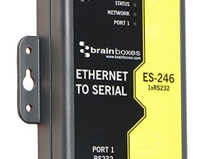 خادم جهاز Brainboxes - شبكة LAN 10 ميجا بايت ، شبكة LAN 100 ميجا بايت ، RS-232 (ES-246)