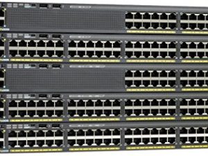 جهاز شبكات Cisco WS-C2960XR-48LPD-I Catalyst2960XR48GigEPoE370W (مجدد معتمد)