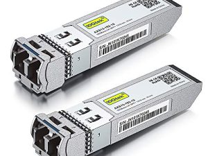 10GBase-LR SFP + Transceiver ، 10G 1310nm SMF ، حتى 10 كم ، متوافق مع Cisco SFP-10G-LR ، Meraki MA-SFP-10GB-LR ، Ubiquiti UniFi UF-SM-10G ، Fortinet ، Mikrotik ، Netgear ، D-Link وأكثر ، حزمة من 2
