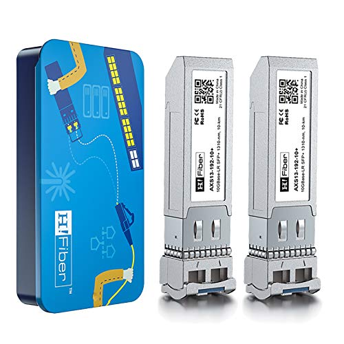 10G Single Mode SFP + LC Module، 10GBase-LR Fiber Transceiver for Cisco SFP-10G-LR، Meraki MA-SFP-10GB-LR، Ubiquiti UniFi UF-SM-10G، Mikrotik، Netgear، D-Link and More (SMF، 1310nm ، 10 كم ، DDM) 2 حزمة 10G Single Mode SFP + LC Module، 10GBase-LR Fiber Transceiver for Cisco SFP-10G-LR، Meraki MA-SFP-10GB-LR، Ubiquiti UniFi UF-SM-10G، Mikrotik، Netgear، D-Link and More (SMF، 1310nm ، 10 كم ، DDM) 2 حزمة
